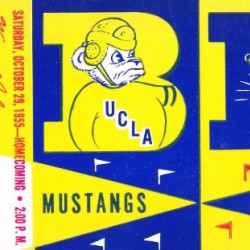 1955 UCLA  vs. Cal Football Ticket Art